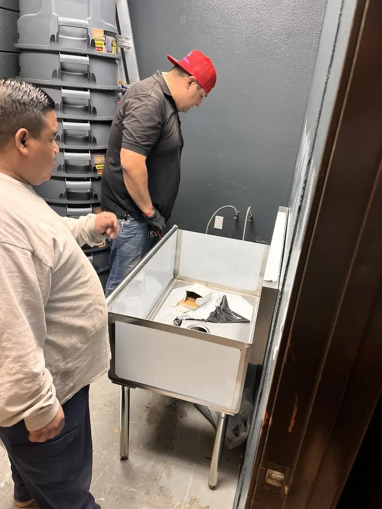 Commercial plumbing and sink installation in Downtown Salem